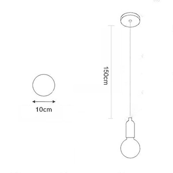 Acrylic Bubble Globe LED Modern Pendant Light Hanging Lamp Island Lights - Image 8