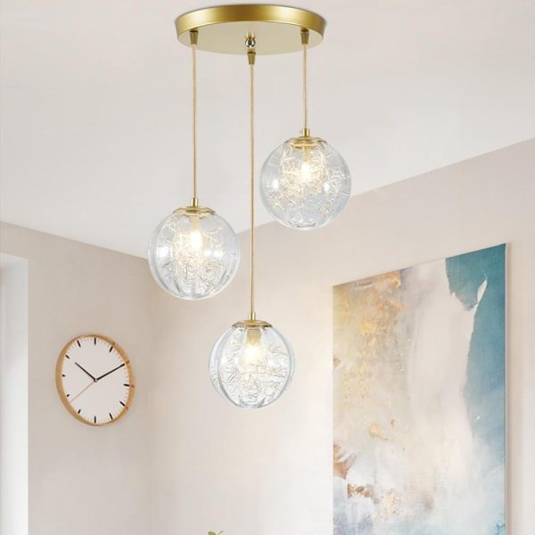 Nordic Artistic Glass Pendant Lighting Globe Pendant Lighting - Image 2