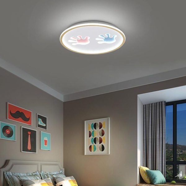 Round Hands Image LED Nordic Flush Mount Lighting Ceiling Lights Hanging Light - Image 3