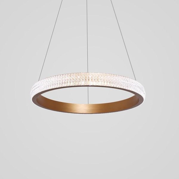 Circular Design LED Gold Modern Chandeliers Kitchen Pendant Lighting - Image 5