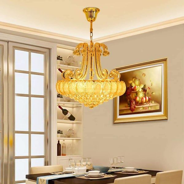 8-light Modern Gold/Silver Vintage Crystal Chandeliers For Living Room - Image 2