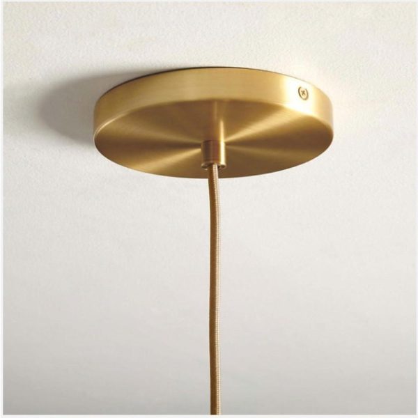 Modern Glass Metal Globe Island Industrial Pendant Light over Island - Image 5