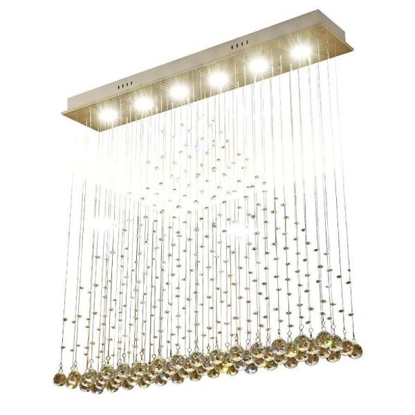 Crystal 5W LED Modern Flush Mount Lighting Chandelier Pendant Light - Image 5