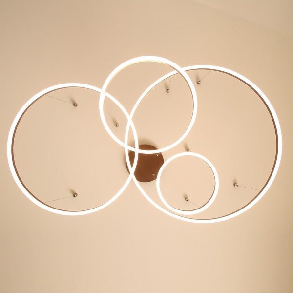 Circle Aluminum Large Chandeliers for High Ceilings Living Room Ceiling Lights - Image 10