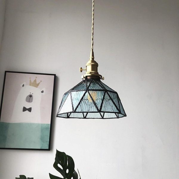 Lantern Industrial Island Kitchen Pendant Lighting Glass Metal Pendant Lighting - Image 6
