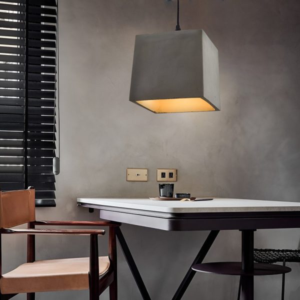 Industrial Style Cement Pendant Light Hanging Lamp Farmhouse Chandelier - Image 3