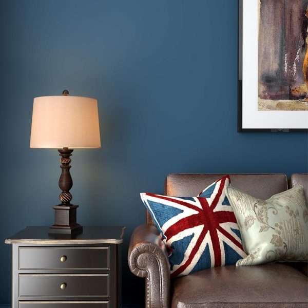 24 inch Rustic Bronze Resin Traditional Table Lamp - Image 3