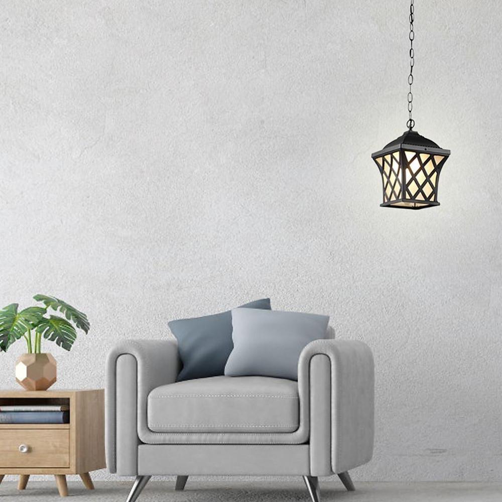 izlq1606283744612-335d9641-a655-4e35-a486-b8cd04f551f2-429341.jpg Classic Electroplated Metal Glass Lantern Traditional Pendant Lighting - Image 1