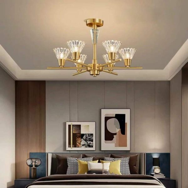 Scandinavian Style 6/8-Light Copper Pendant Ceiling Light - Image 3