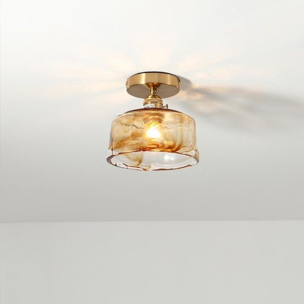 Creative Glass Lantern LED Electroplated Modern Pendant Light Ceiling Lights - Image 13