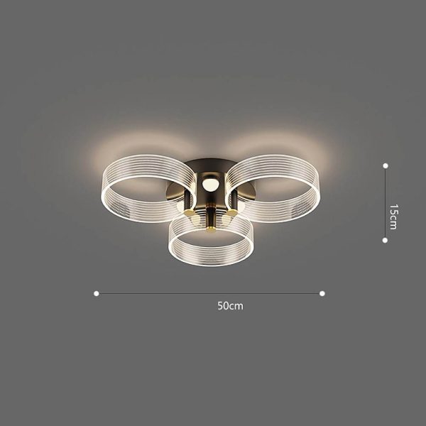 Circles Modernist LED Flush Mount Ceiling Light for Living Room - Image 5