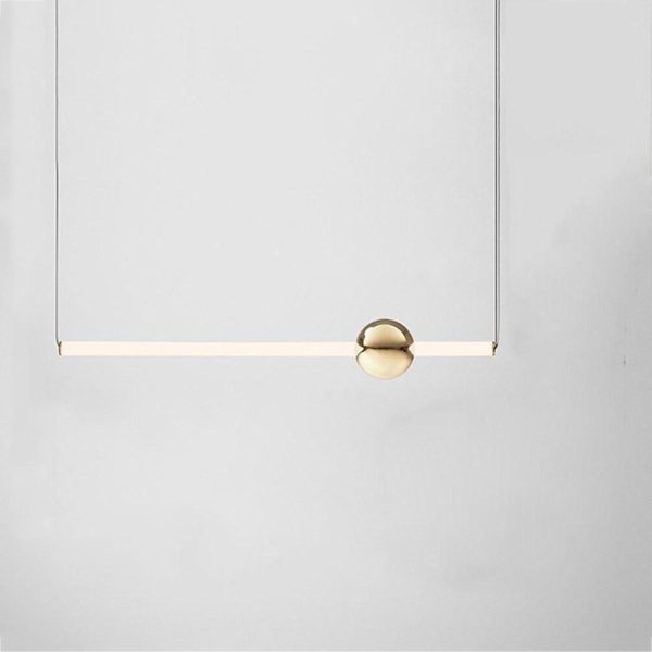 Linear Chandelier Metal Glass Kitchen Dining Room Ceiling Light - Image 5