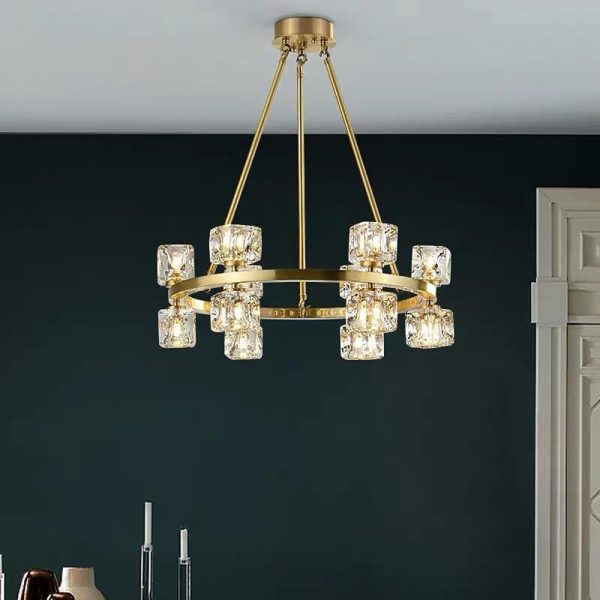 Circles Spotlights Industrial Brass Flush Mount Light LED Ceiling Light - Image 2