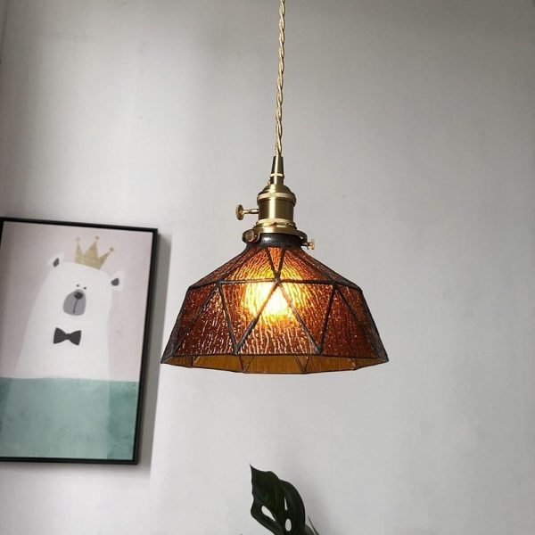 Classic Glass LED Nordic Style Pendant Lighting Hanging Ceiling Lights - Image 2