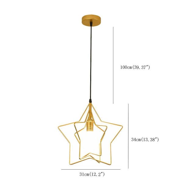 Multiple Star Shaped LED Modern Pendant Light Hanging Lamp Island Lights - Image 21