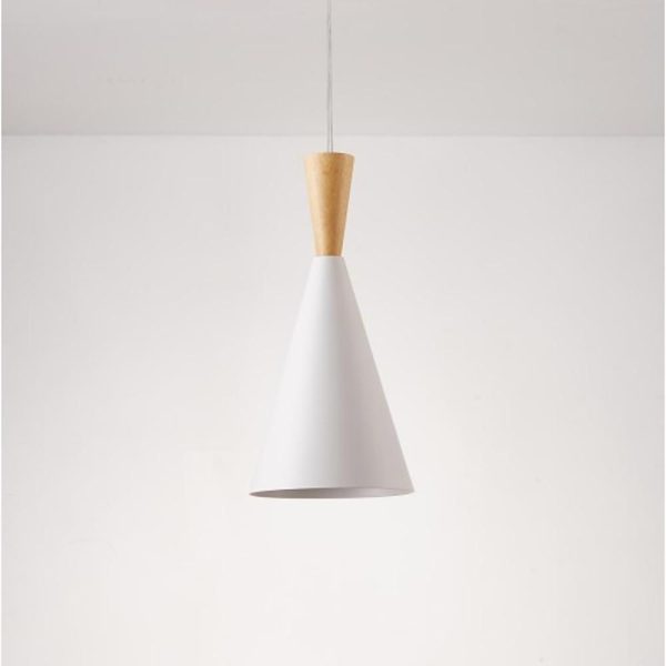 Cone Shaped Metal Modern Island White Pendant Light Ceiling Light - Image 5