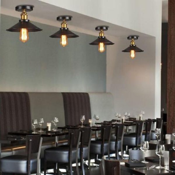 Circular Teardrop Pendant Light Industrial Hallway Lighting LED Ceiling Light - Image 5