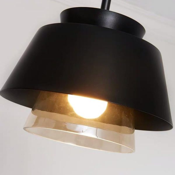 Traditional Metal Glass LED Modern Pendant Lights Hanging Lamp Island Lights - Image 8