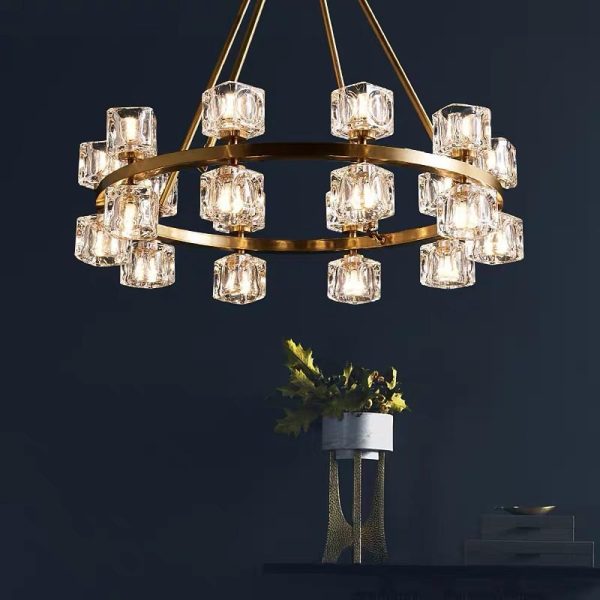 Circles Spotlights Industrial Brass Flush Mount Light LED Ceiling Light - Image 6