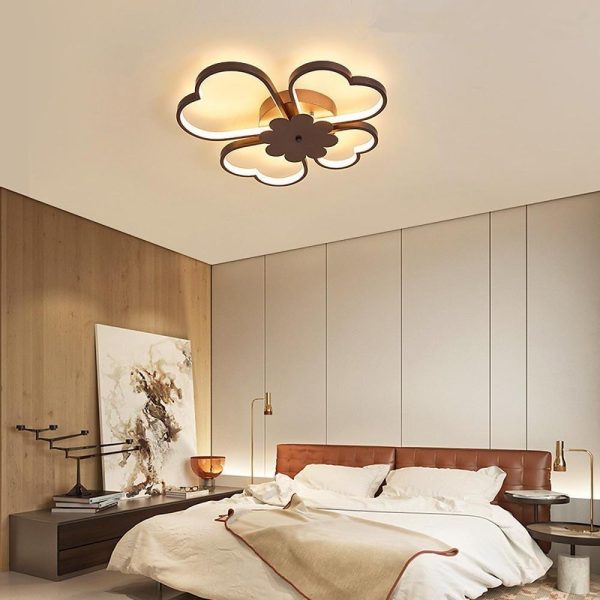 Bespoke Metal Flower LED Flush Mount Ceiling Light for Bedroom - Image 3