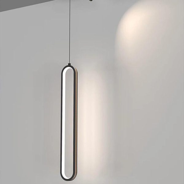 Elongated Modern Pendant Light Shades Metal Acrylic Pendant Lighting - Image 7