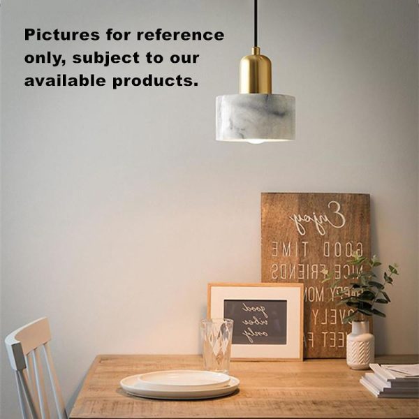 Nordic Ceramic Pendant Light Marble Metal Pendant Lighting - Image 3