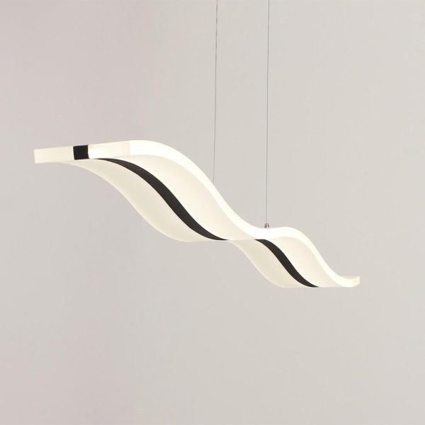 Wavy Acrylic Dimmable LED Modern Pendant Lighting Chandeliers Hanging Lamp - Image 5