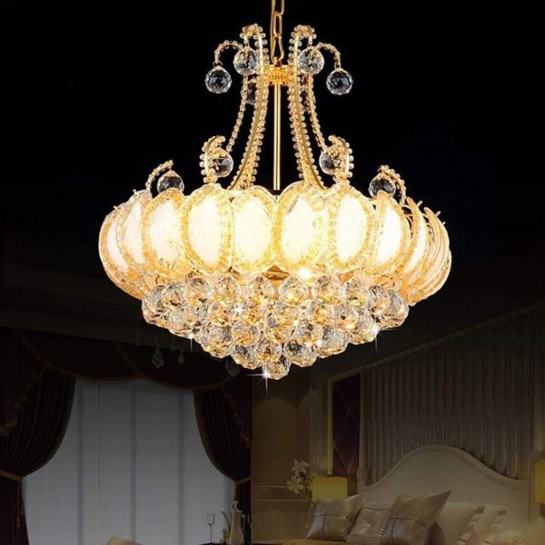 8-light Modern Gold/Silver Vintage Crystal Chandeliers For Living Room - Image 5
