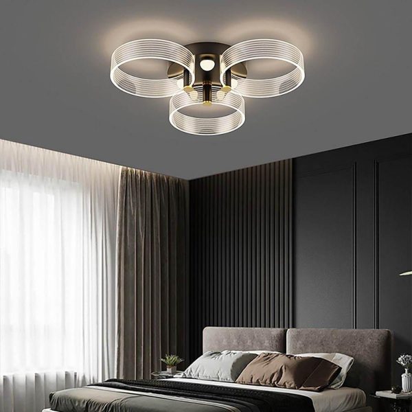 Circles Modernist LED Flush Mount Ceiling Light for Living Room - Image 4
