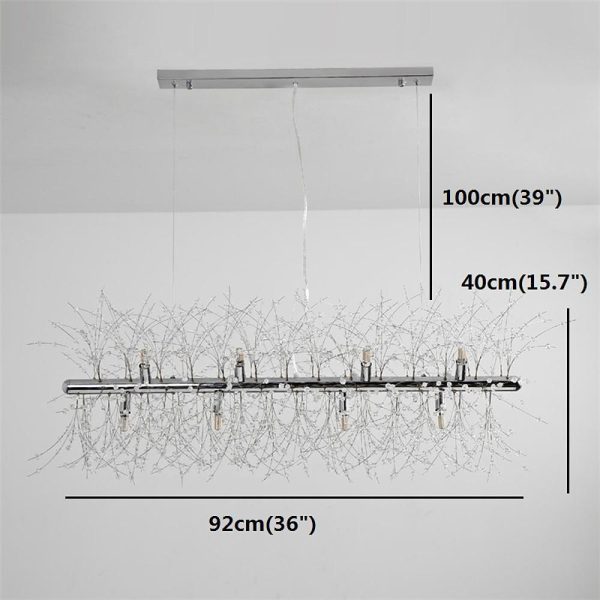 Dazzling Crystal LED Modern Chandeliers Pendant Light Hanging Lamp - Image 6