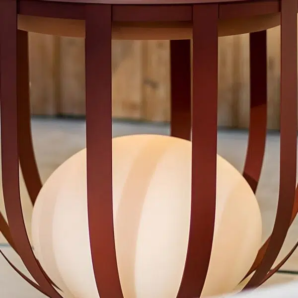 Industrial Solar Outdoor LED Floor Lantern Lamp with Tray - Image 16