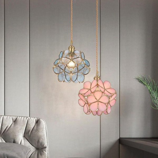 Ornate Copper Glass Pendant Lights Traditional Classic Pendant Lighting - Image 2