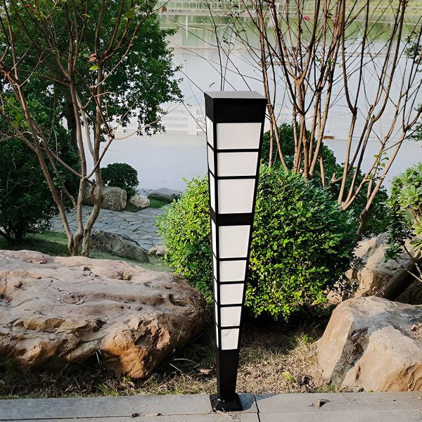 LED Outdoor Post Lights Garden Lights Outside Lights Geometric Shaped  Patio Lights - Image 3