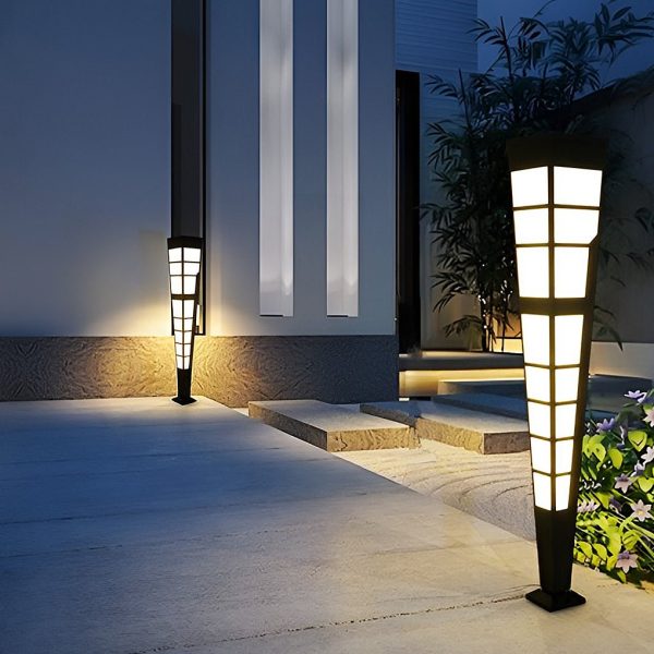 LED Outdoor Post Lights Garden Lights Outside Lights Geometric Shaped  Patio Lights - Image 5