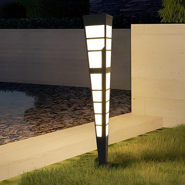 LED Outdoor Post Lights Garden Lights Outside Lights Geometric Shaped  Patio Lights - Image 2