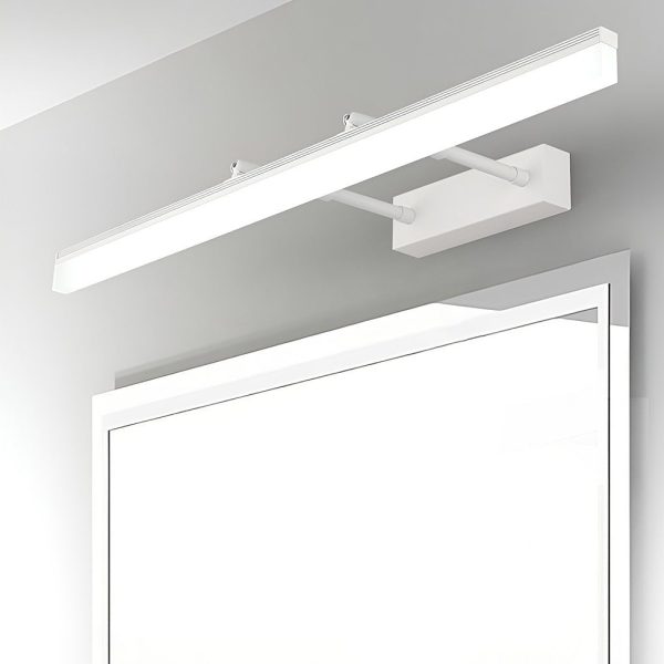 Retractable Over Mirror Bathroom Vanity Light with Acrylic Bar and Stainless Steel Fixture - Image 4