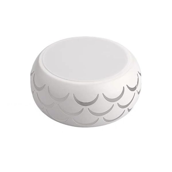 Globe Modern Flush Mount Drum Light Hallway Entryway LED Ceiling Light - Image 7