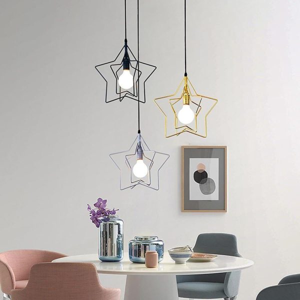 Multiple Star Shaped LED Modern Pendant Light Hanging Lamp Island Lights - Image 11