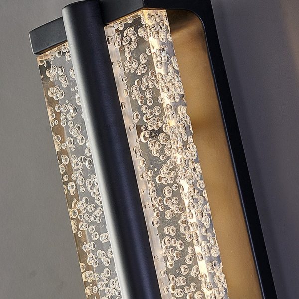 Long Strip Living Room Stairs Outdoor Aisle Stainless Steel Crystal Wall Sconces - Image 8