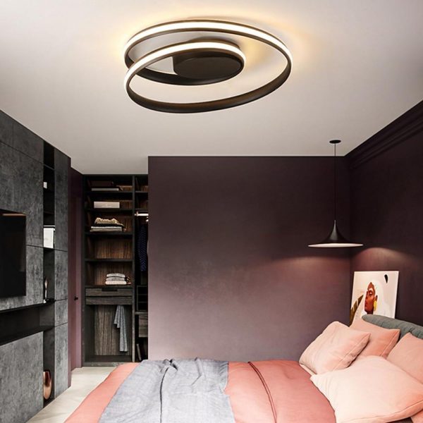 Spiraling Circular LED Modern Ceiling Lights Flush Mount Lighting - Image 3