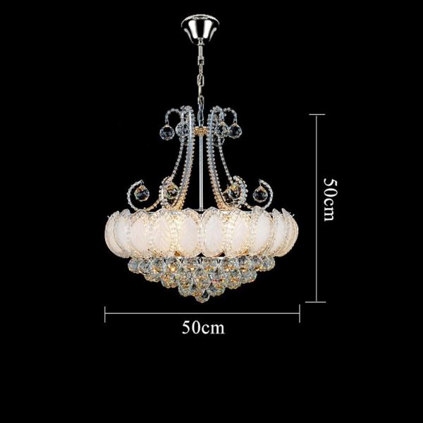 8-light Modern Gold/Silver Vintage Crystal Chandeliers For Living Room - Image 16