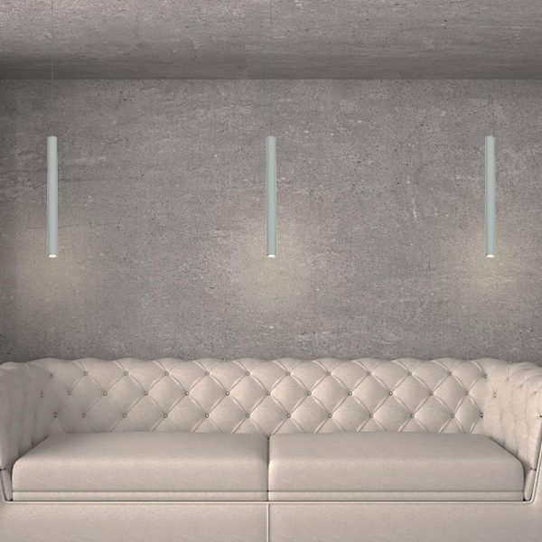 Mini Elongated Cylinder LED Contemporary Pendant Light Island Lights - Image 4