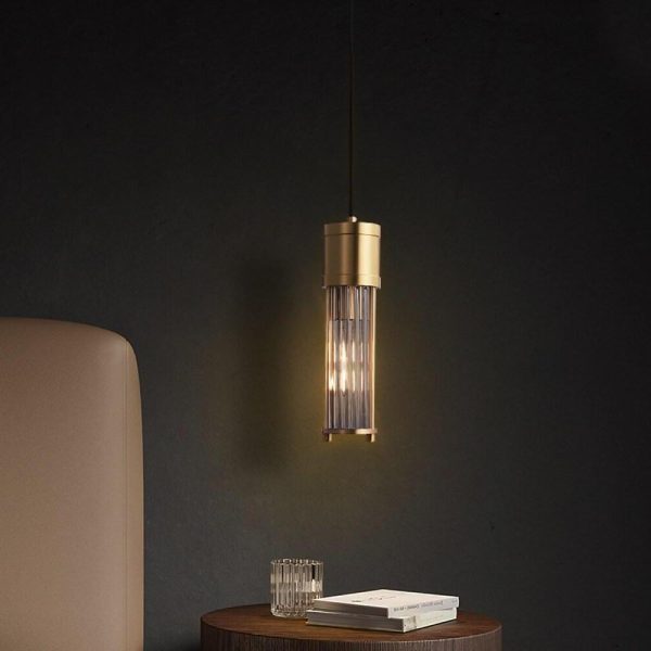 Cylinder Shaped LED Crystal Modern Pendant Light Island Lights Hanging Lamp - Image 6