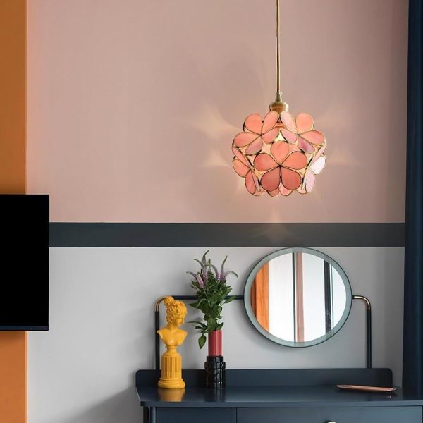 Ornate Flower Island Kitchen Pendant Lighting Copper Crystal Pendant Lighting - Image 4