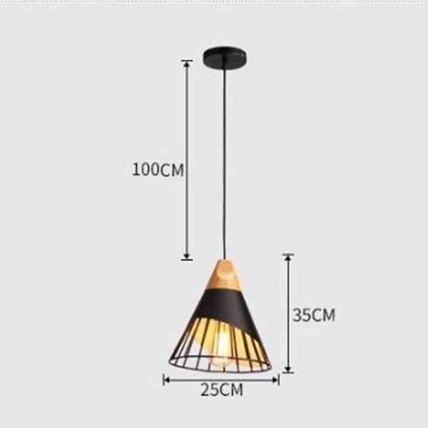 Metal Kitchen Island Pendant Lighting Abstract Cone Shaped Pendant Lighting - Image 7
