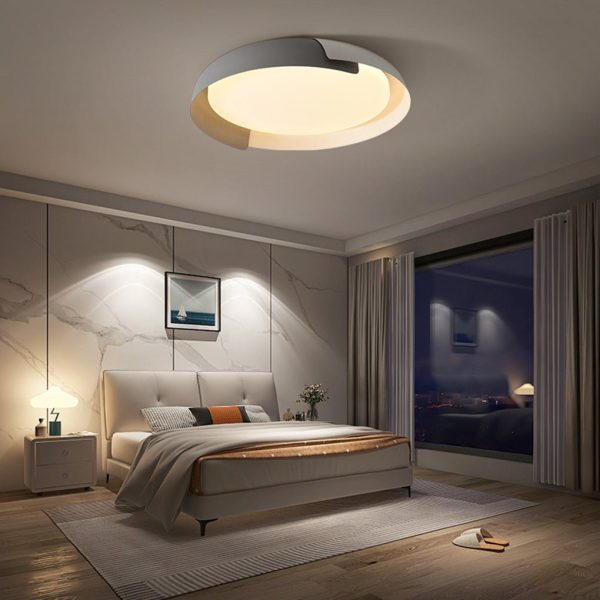 Minimalist LED Stepless Dimming Personality Round Ceiling Light for Bedroom - Image 6