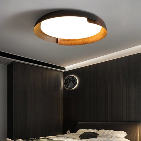 Minimalist LED Stepless Dimming Personality Round Ceiling Light for Bedroom - Image 4