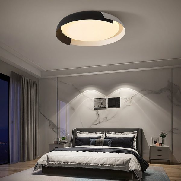 Minimalist LED Stepless Dimming Personality Round Ceiling Light for Bedroom - Image 3