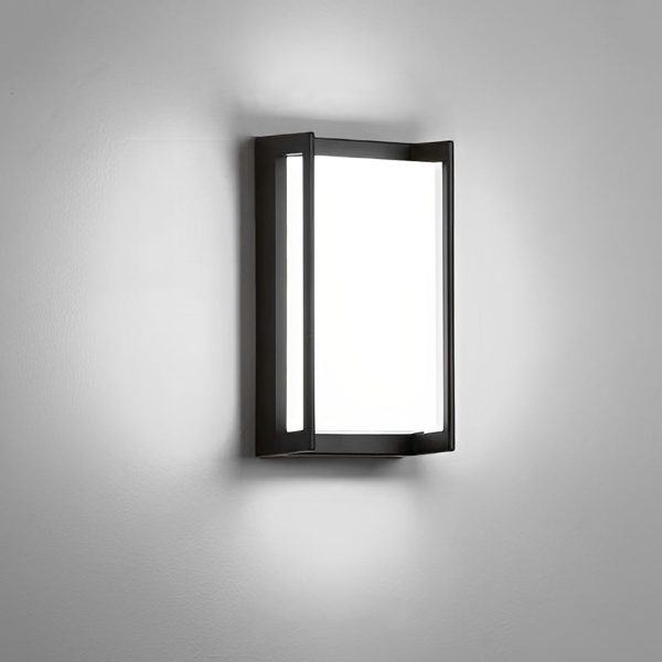 Modern Simplicity Rectangular ABS LED Waterproof Outdoor Wall Sconce Lamp For Garden - Image 11