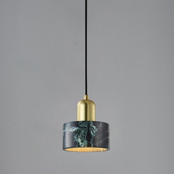 Nordic Ceramic Pendant Light Marble Metal Pendant Lighting - Image 7